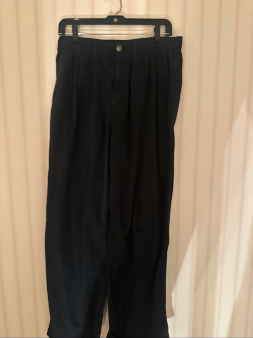 Classic High-Waist Black Trousers